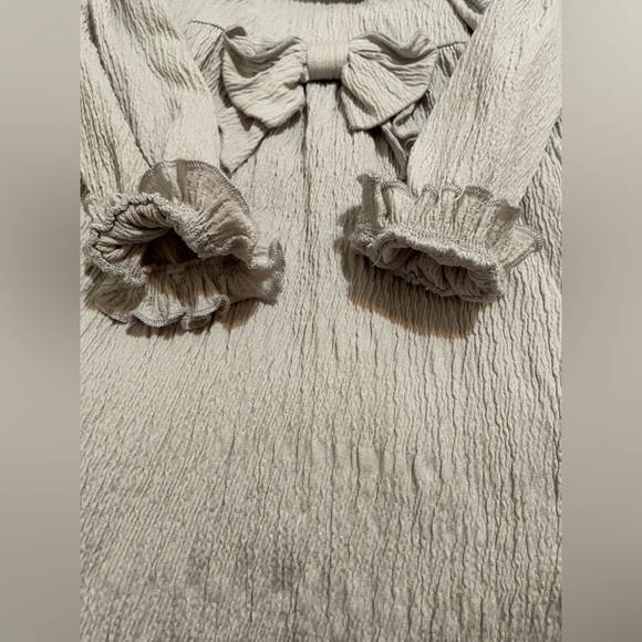 EUC mabel + honey 3T Remy Bow Woven Dress - Picture 6 of 6